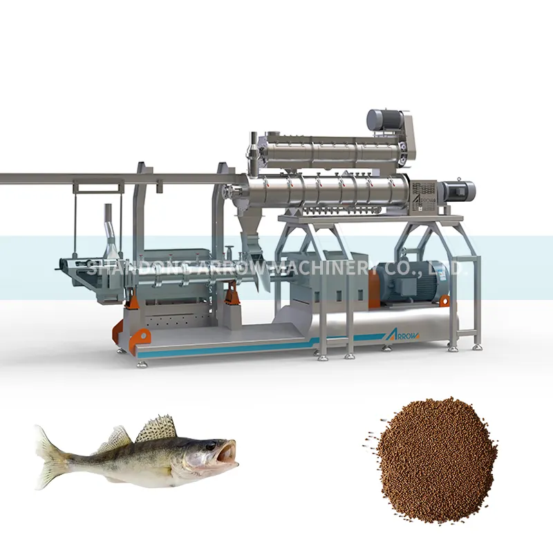 Machine automatique de distribution d'aliments pour poissons Fabrication de palettes alimentaires humides