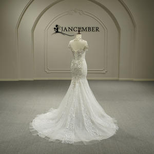 Gt26049 Nuevo Vestido de Novia Moderno con Apliques de Encaje, Estilo Sirena, de Alta Gama y Ligero - Product Image 2