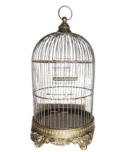 กรงนกโลหะสำหรับตกแต่งสวนแบบสลักฐานบ้านนกตกแต่งสวน - Product Image 1