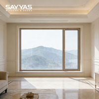 Ventanas Modernas de Madera Revestidas de Aluminio Sayyas X115 para Apartamentos, Dormitorios, Salas de Estar, Hoteles y Comercios - Insonorizadas y con Aislamiento Térmico