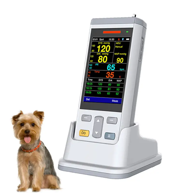 Draagbare Multi-Parameter Veterinaire Monitor Dierenarts Bloeddrukmeter Bloeddrukmeter Voor Honden En Katten