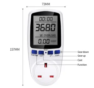 Digital Wattmet misuratore di potenza misuratore di energia tensione wattmetro analizzatore di potenza misuratore di energia elettronico presa di misura Eu