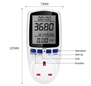 数字瓦特米电能表电能表电压瓦特表功率分析仪电子电能表测量插座插座欧盟