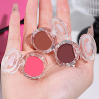 Set Rias Wajah Krim Eyeshadow Contour Blush 3 in 1 Tahan Lama Lucu untuk Wanita dan Gadis, Model Terbaru