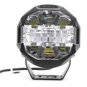 Oledone led conduite lumière Hubble 7 "100w 8000lm Imperméable 100W LEDWork Lumière EMC