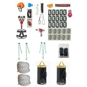 आपातकालीन मूल रस्सी किट आपातकालीन बचाव विरोधी सहायक घटक उच्च ऊंचाई वाले ऑपरेशन रस्सी बचाव सेट - Product Image 4