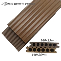 Nueva cubierta de Wpc compuesta de plástico y madera para exteriores, suelo de madera, cubierta en relieve 3D