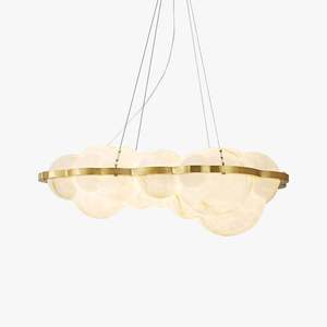 Creative Chandelier Oval Gold LED <b>Light</b> E27 Switch Control 3-Year Warranty - Product Image 5