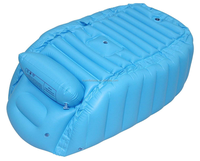 Gonflable Baignoire Portable, Durable Blanche Baignoire de Trempage avec Grand Dossier Autoportante Piscine Gonflable Salle De Bain à La Maison de Station Thermale