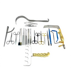 Juego de 24 Instrumentos de Cirugía Plástica Manuales de Acero Inoxidable para Uso Hospitalario, Precio de Fábrica, por KAHLU ORTHOPEDIC - Product Image 1