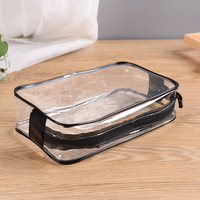 Sac mini-pochette personnalisé en PVC, sac d'emballage en plastique PVC pour cosmétiques, trousse de toilette, kit de voyage, ongles, cadeaux
