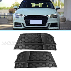 Paire de grilles de phares antibrouillard avant style nid d'abeille pour Audi A3 S-Line 2016-2020 - Product Image 2