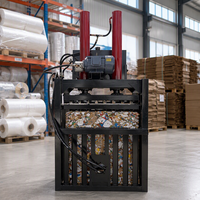 Presse à papier industrielle, machine de recyclage, compacteur hydraulique vertical manuel pour déchets