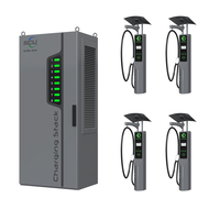 SCU 180kW serbest duran DC hızlı şarj CCS1 CCS2 GB/T CHAdeMO elektrikli araç şarj istasyonu ile 10.4 inç dokunmatik ekran