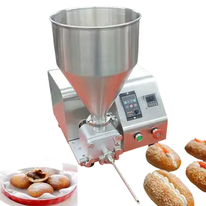 Máquina comercial elétrica de enchimento de bolos e donuts, alta qualidade, para lojas de alimentos, plantas de fabricação de pastelaria, biscoitos, injetor central