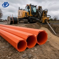 Tuyau de protection de câbles en PVC, résistant à la corrosion, aux acides, aux alcalis et aux sels, à paroi épaisse, pour conduits souterrains côtiers