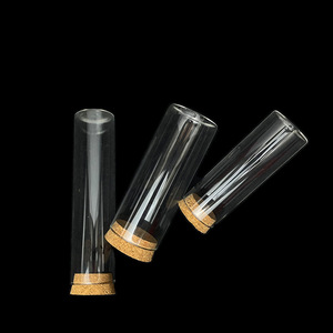 Tubos de Ensayo Tianhong de 15 x 80 mm, Vidrio de Borosilicato de Alta Calidad, Fondo Plano, Boca Plana, Sin Graduaciones - Product Image 1