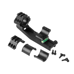 Wholesale CNC Machined Aluminum Alloy 25.4/30mm Integrated Scope Mount with Level Gauge Outdoor Shooting Gear Precision Mounting - Product Image 5