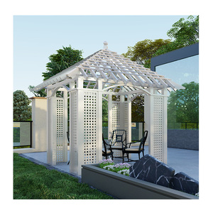 Terraza de villa, pabellón en el tejado, patio exterior, estilo europeo, villa de vacaciones, jardín, ocio, toldo de aluminio - Product Image 1