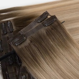 Extensions de cheveux à clips <span class=keywords><strong>sans</strong></span> couture Luxsea Hair Wholesale, cheveux vierges russes <span class=keywords><strong>Remy</strong></span> double trame, <span class=keywords><strong>sans</strong></span> perte de cheveux - Product Image 2