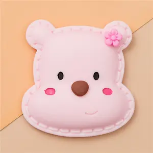 Oversized Cute Bear Resin Accessories Crcos Stickers Resin Art Mold Silicon For Decoration