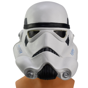 Masque de soldat américain pour Halloween, casque de soldat blanc en <span class=keywords><strong>latex</strong></span>, accessoire de cosplay, masque de fête pour adulte - Product Image 5