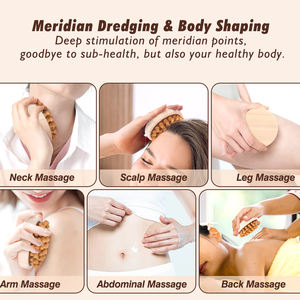 Recién llegados, depurador de baño de madera, herramienta de masaje corporal para exfoliación corporal, relajación - Product Image 3