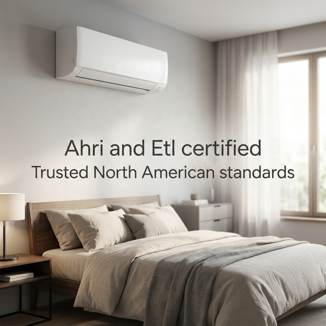 AHRI ETL Certified 115V 208-230V R-32 17 SEER2 Mini Split Smart Wifi Inverter Cooling Only Split Air Conditioner OEM AC Factory