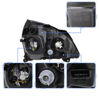 Projecteur de phare halogène SPT, ensemble de phares, étanche IP67, 24V pour Renault Clio 2001