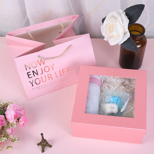 Custom Paper Cardboard Wedding Gift Package Boxes Paper Box for Macarons With <b>Window</b> - Product Image 4