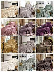 Fogli di Biancheria Da Letto di Seta di lusso 4 Pcs 22 MILLIMETRI Di Seta <span class=keywords><strong>Set</strong></span> di Biancheria Da Letto 100% 6A Seta Di Gelso California King Size - Product Image 6
