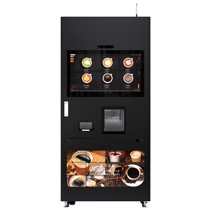 Smart Type Bean to Cup Hot <b>and</b> Iced Coffee Vending Machine With Syrup Soda 32 Inch Large Capacity Commercial Maker - Product Image 2