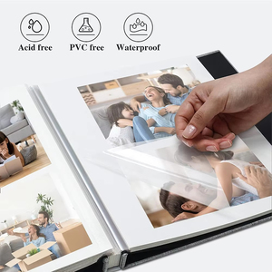 Álbum de Fotos Grande de Color Sólido, Álbumes Autoadhesivos para Librería, 20 Hojas/40 Páginas, Almacenamiento de Fotos de Bebés, Familiares, Aniversarios y Bodas - Product Image 4