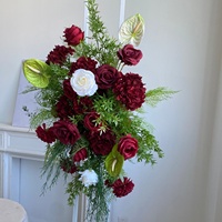 Kunstzijde bloemen realistische bloemenbal tafeldecoratie bruiloft dankdag vaas bloemstuk voor feest banket