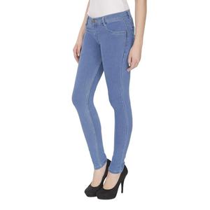 Women's Slim Fit High Waist Breathable Solid <b>Pattern</b> Jean Pants Women Stretchy Skinny Pencil Sexy Denim Jeans for Women - Product Image 5