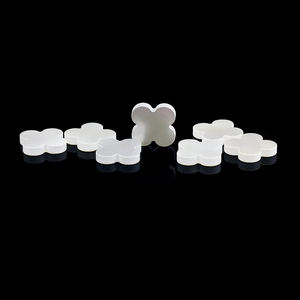 Dubai all'ingrosso di alta qualità pesante trifoglio di zircone 13x13x2.1mm 1.2g bianco naturale madreperla quadrifoglio di <span class=keywords><strong>pietra</strong></span> - Product Image 4