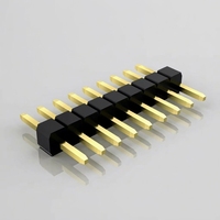 Conector macho de latón con carcasa de nailon para PCB, paso de 1.0, 1x16 pines, 2 pines, clasificación IP67, 25A 230V