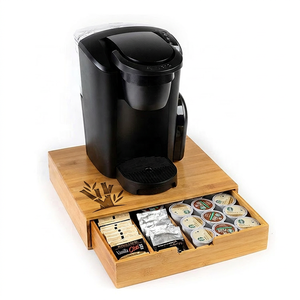 Cápsulas de café de bambú resistentes, separadores ajustables extraíbles, 4 cápsulas, soportes de almacenamiento, 36 cápsulas - Product Image 1
