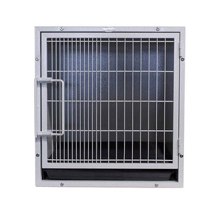 Profesyonel paslanmaz çelik veteriner ekipmanları modüler yetiştiriciliği hayvan evcil hayvan kafesi katı duvarlar ile köpek kafesi - Product Image 3