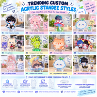 Présentoir en acrylique personnalisé transparent pour figurines d'anime – Vente en gros, Fabricant OEM, Fournisseur d'usine, Décoration de bureau, Cadeaux, Emballage en vrac