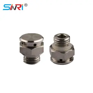 SINRI-Válvula de ventilación de liberación de presión IP67 M12, caja de cambios de acero inoxidable, enchufe de ventilación para componentes automáticos