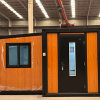 Maison conteneur extensible en placage de bois