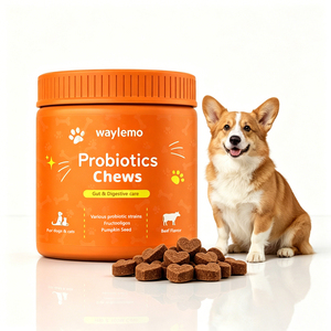 Waylemo Vitamine per Cani, Probiotico Masticabile per la Salute degli Animali Domestici, Digestione Intestinale, Gusto Manzo, Vendita all'Ingrosso OEM - Product Image 1