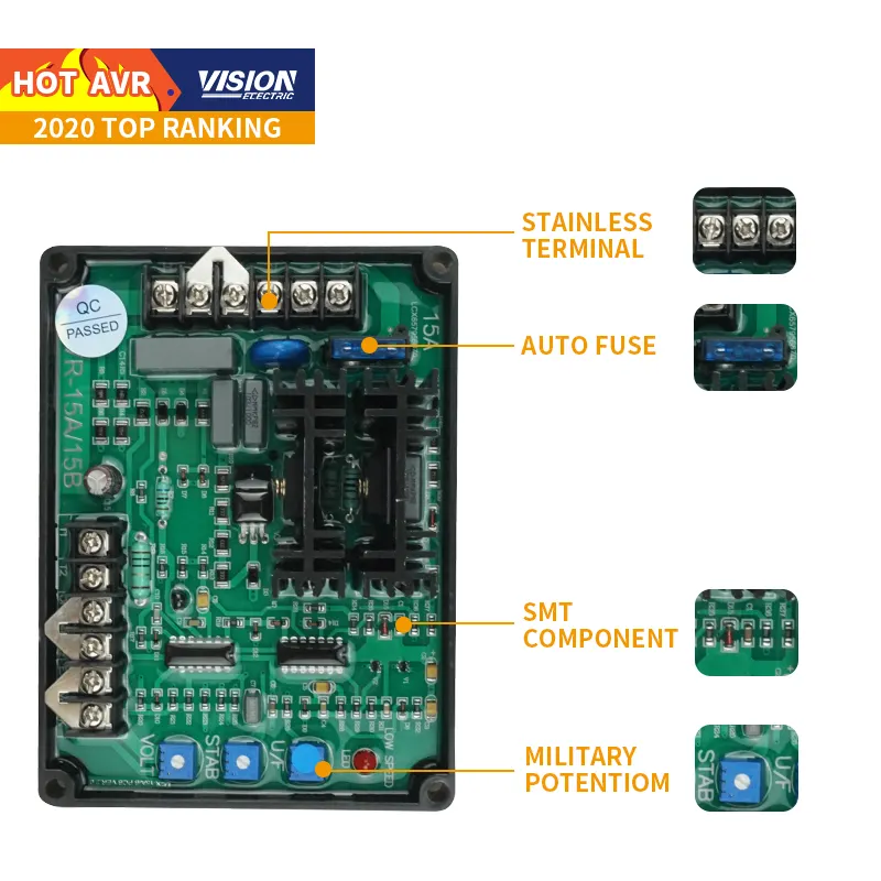 발전기 AVR 15A CE 인증 GAVR 15A gavr15a avr 발전기 Gavr-15a