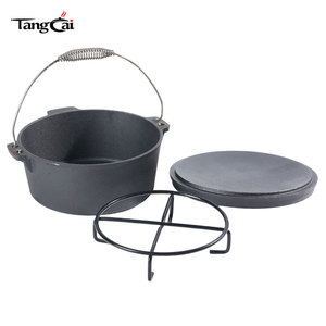 Olla <span class=keywords><strong>de</strong></span> <span class=keywords><strong>Hierro</strong></span> <span class=keywords><strong>Fundido</strong></span> Resistente para Supervivencia en la Naturaleza, 8 Cuartos, para Platos Pequeños, Guarniciones, Juego <span class=keywords><strong>de</strong></span> Utensilios <span class=keywords><strong>de</strong></span> Cocina para Camping, <span class=keywords><strong>Asador</strong></span> <span class=keywords><strong>de</strong></span> Ajo - Product Image 4