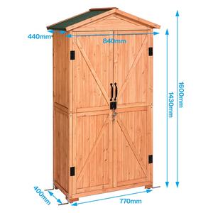 Armario de almacenamiento de <span class=keywords><strong>madera</strong></span> para exteriores, cobertizos de almacenamiento impermeables para patio trasero - Product Image 5