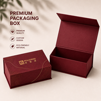 Boîte cadeau en carton rigide avec fermeture magnétique pliable de luxe avec logo personnalisé