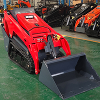 Chargeuse compacte sur pneus derette V1000 pour la location, avec accessoires de brise-roche hydraulique, pour le transport de matériaux de toiture
