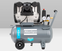 Compresseur d'air portable silencieux ATLAS 2HP 95L avec moteur pour usage domestique, hôtels, alimentation CA, piston sans huile