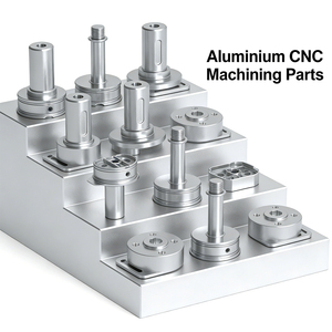 Hochpräzise Aluminium- und Edelstahl-CNC-Drehteile, CNC-Fertigung, Eloxierte CNC-Bearbeitungsteile - Product Image 1